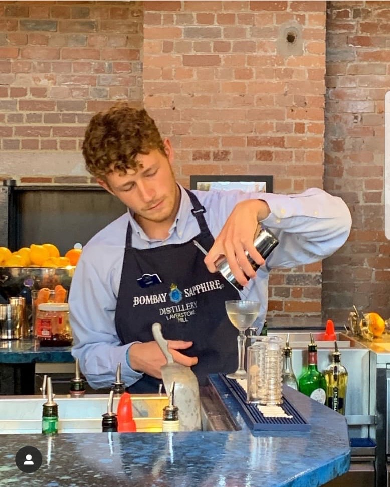 Working at Bombay Sapphire Distillery back in 2019.